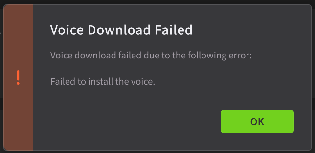 Download Failed