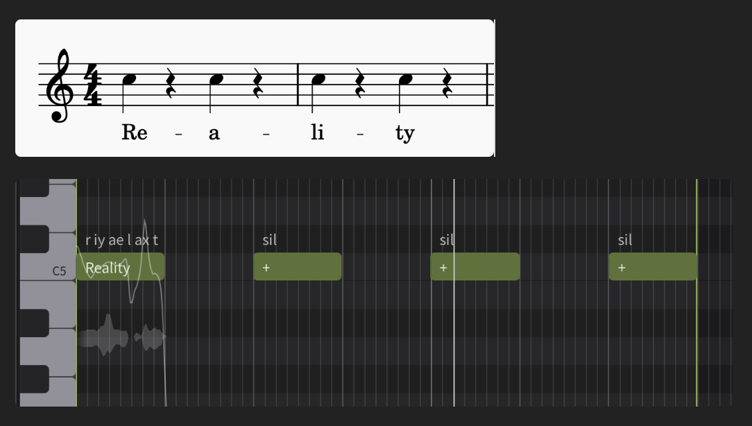 2.2.0b2 Importing MusicXML, lyrics with rests - Synthesizer V